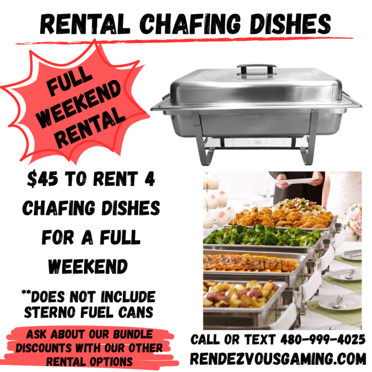Party rentals in Phoenix, Chandler, Tempe, Mesa, Arizona
