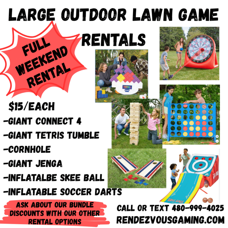 Party rentals in Phoenix, Chandler, Tempe, Mesa, Arizona